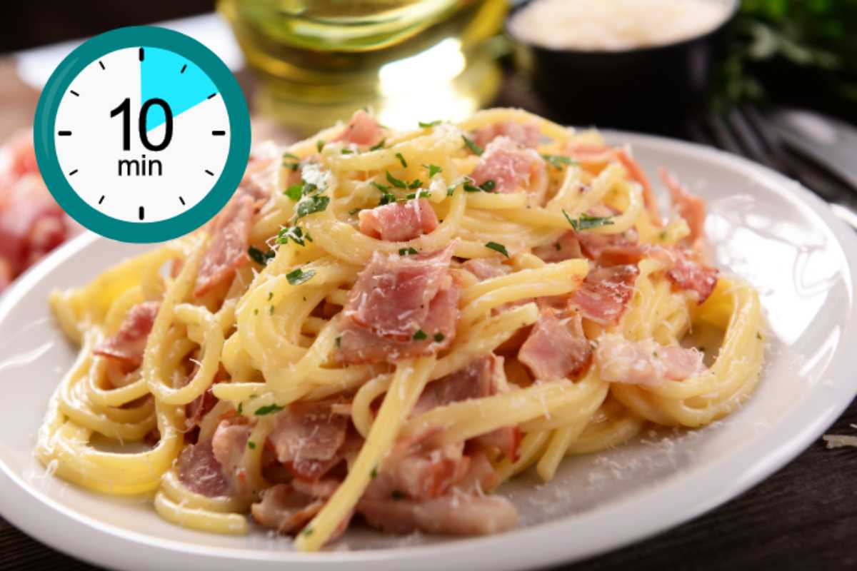 pasta carbonara 10 minuti